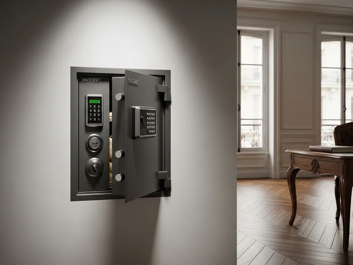 Coffre-fort dans un appartement parisien